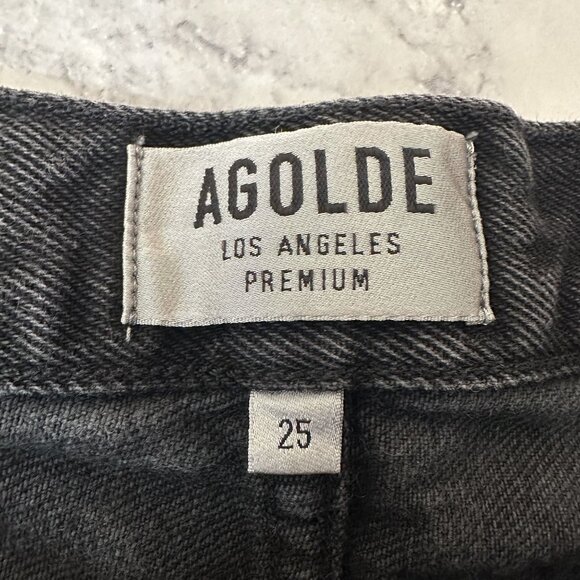 AGOLDE Parker Vintage Cut Off Short in Tidal - Picture 5 of 9